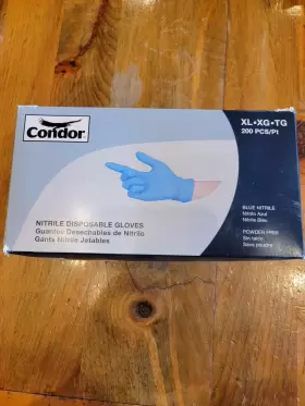 111082683NCFA CONDOR Xlarge Nitrile Disposable Gloves Box Ppe