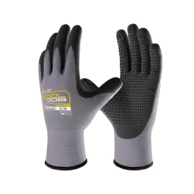 B0CYH6K1PV COOLJOB Nitrile Rubber Coated Safety Gloves Pack
