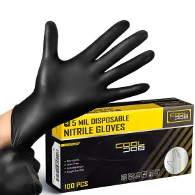N006100L COOLJOB Mil Disposable Nitrile Gloves Household