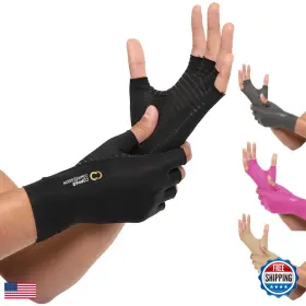 B00ZO4WW7Q COPPER COMPRESSION Arthritis Gloves Fingerless