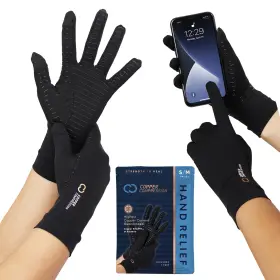 B015QNN0T8 COPPER COMPRESSION Finger Arthritis Gloves Palm Me