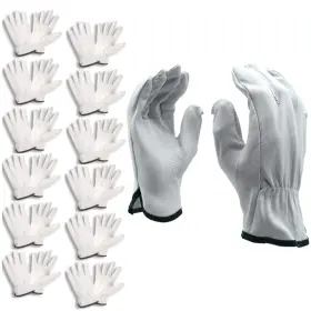 8500 CORDOVA Grain Goatskin Driver Gloves Unlined Shirred