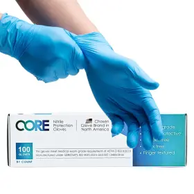 850054083012 CORE GLOVES Cuff Mil Nitrile Disposable Latex