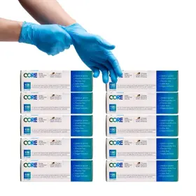 850054083067 CORE GLOVES Nitrile Disposable Latex Powder Labs