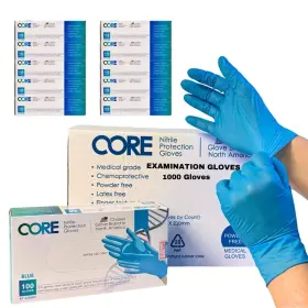 850054083371 CORE GLOVES Cuff Mil Medical Exam Nitrile Latex