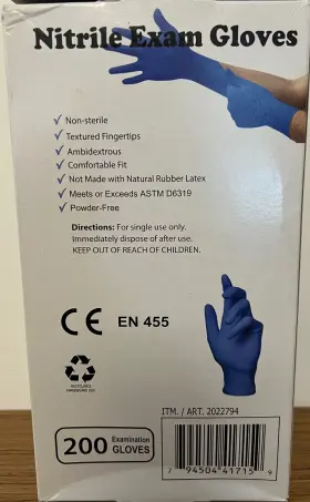 2022794 COSTCO Nitrile Exam Gloves Latex #3