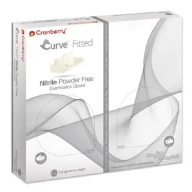 3425 CRANBERRY Fitted Nitrile Exam Gloves
