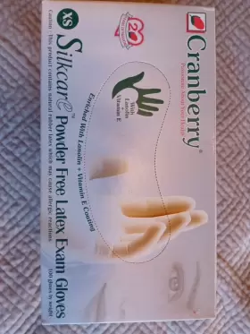 5815 CRANBERRY Sigma Powder Latex Exam Gloves