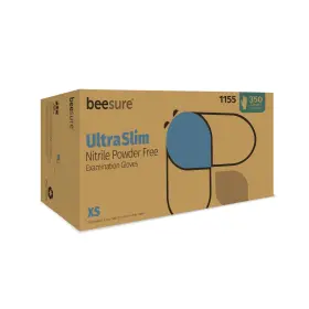 BE1155 CRANBERRY Beesure Ultraslim Nitrile Exam Gloves