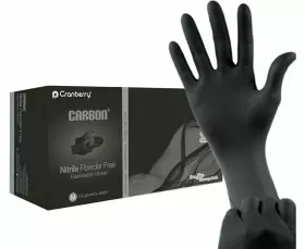 CR3236 CRANBERRY Carbon Nitrile Powder Exam Gloves Box #2
