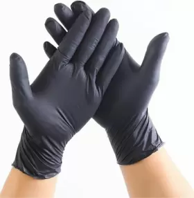 CR3236 CRANBERRY Carbon Nitrile Powder Exam Gloves Box #3