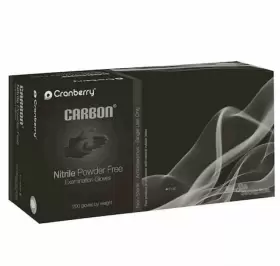 CR3236 CRANBERRY Carbon Nitrile Powder Exam Gloves Box