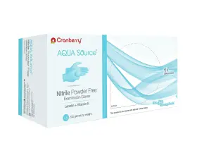 555123603009 CRANBERRY USA Aqua Nitrile Exam Gloves Pack