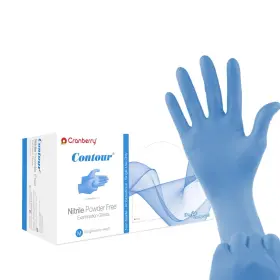 555123603269 CRANBERRY USA Contour Nitrile Powder Exam Gloves