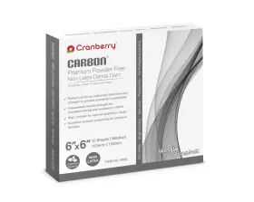 555123605065 CRANBERRY USA Carbon Dental Dam Latex Spearmint