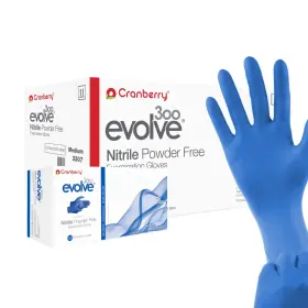 CR3308CASE CRANBERRY USA Evolve Nitrile Powder Exam Gloves