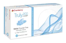 CR3216CASE CRANBERRY USA Truly Ldp Light Nitrile Exam Gloves
