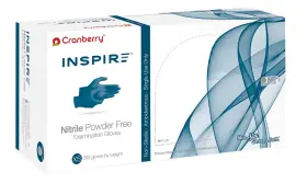 CR3385CASE CRANBERRY USA Inspire Nitrile Powder Exam Gloves