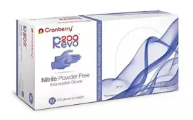 CR3208 CRANBERRY USA Revo Nitrile Powder Exam Gloves