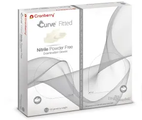 CR3426 CRANBERRY USA Fitted Nitrile Exam Gloves Pack