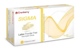 CR5816 CRANBERRY USA Sigma Latex Exam Gloves Pack Mil