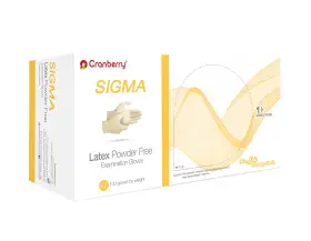 CR5819 CRANBERRY USA Sigma Latex Exam Gloves Pack Mil