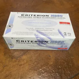 1126833 CRITERION Nitrile Disposable Gloves Powder