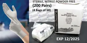 NSGF650 CT INTERNATIONAL Cti Nitrile Powder Sterilized Gloves