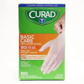 888277305871 CURAD Care Exam Gloves Powder #2