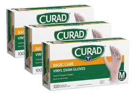 CUR3GT3R CURAD Care Stretch Exam Gloves Powder #3