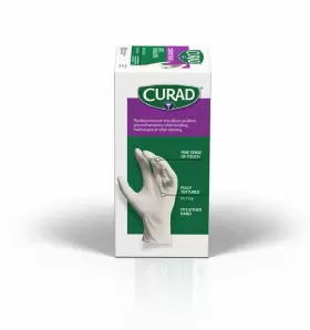 CUR4025R CURAD Wear Latex Exam Gloves Powder Box #3