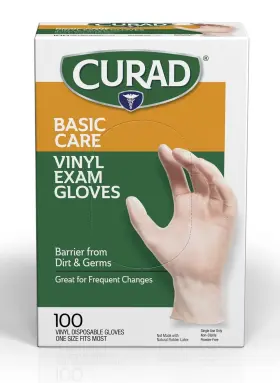 CUR4135RPH CURAD Care Exam Gloves Disposable