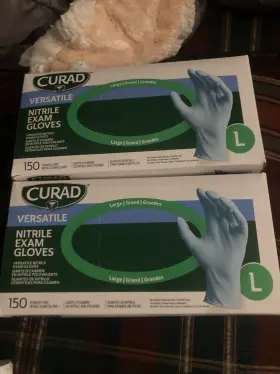 CUR8105 CURAD Latex Exam Gloves