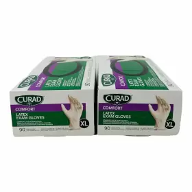 CUR8107 CURAD Latex Exam Gloves Powder Box #3