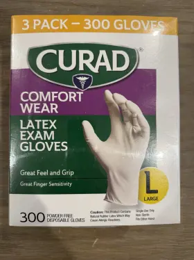 CURLT3R CURAD Wear Latex Exam Gloves Mil