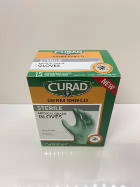 CURST0245 CURAD Germ Shield Sterile Medical Gloves #2