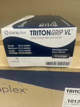 SM7292ZZZ CURAPLEX Triton Grip Vl Nitrile Powder Exam Gloves #2