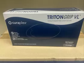 SM7292ZZZ CURAPLEX Triton Grip Vl Nitrile Powder Exam Gloves #3