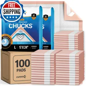B0FF8FNX6B CURERA Chucks Disposable Underpads Ultra Absorbent