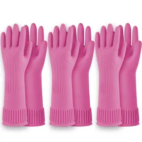 809743160598 DABOGOSA Waterproof Dishwashing Gloves Pink