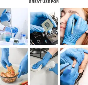 445041882810 DADDYS CHOICE Nitrile Gloves Disposable Xlarge #2