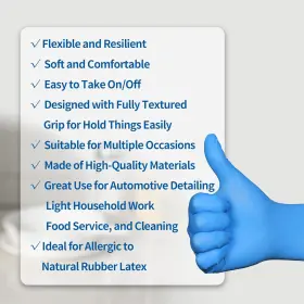 445041882810 DADDYS CHOICE Nitrile Gloves Disposable Xlarge #3