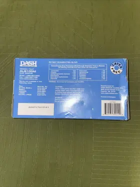 ALS100S DASH MEDICAL Alasta Nitrile Examination Gloves Powder #2