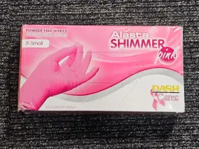 PNK100XS DASH MEDICAL Alasta Nitrile Exam Gloves Pink