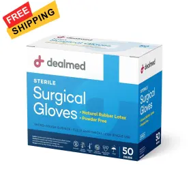 6787975 DEALMED Sterile Latex Surgical Gloves Powder