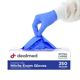 817415021250 DEALMED Nitrile Exam Gloves Latex Disposable