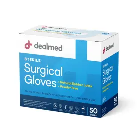 817415022295 DEALMED Disposable Latex Gloves Medical
