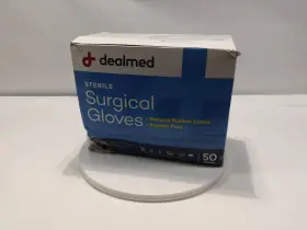 817415022349 DEALMED Sterile Latex Surgical Gloves Powder