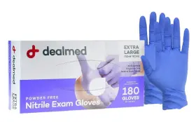 859140003422 DEALMED Nitrile Exam Gloves Disposable Latex