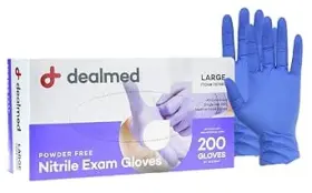B011SGW6LA DEALMED Medical Exam Nitrile Gloves Latex